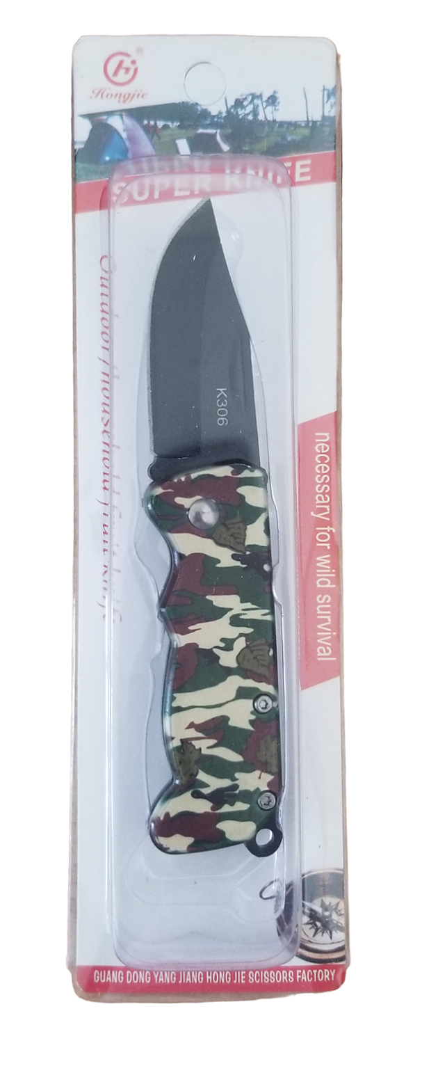 Zavírací kapesní nůž 13cm - vzor vojenský (12ks/bal) (360ks/krt)