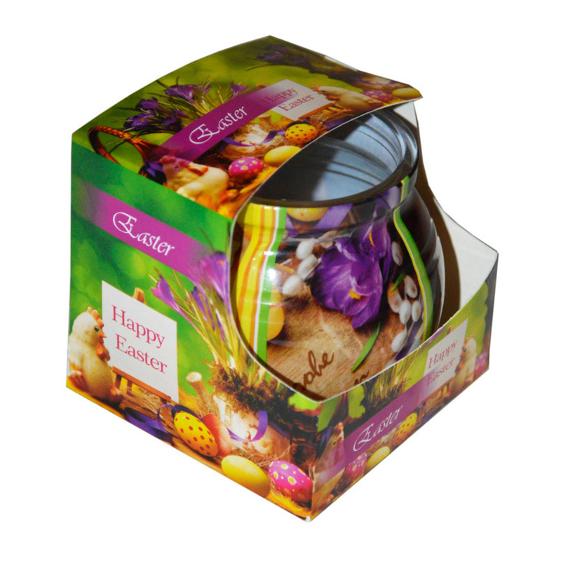 Admit Svíčka ve skle Happy Easter Crocus 899 (12ks/bal)