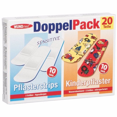 Náplasti duopack 10ks sensitive + 10ks dětské (24set/bal)