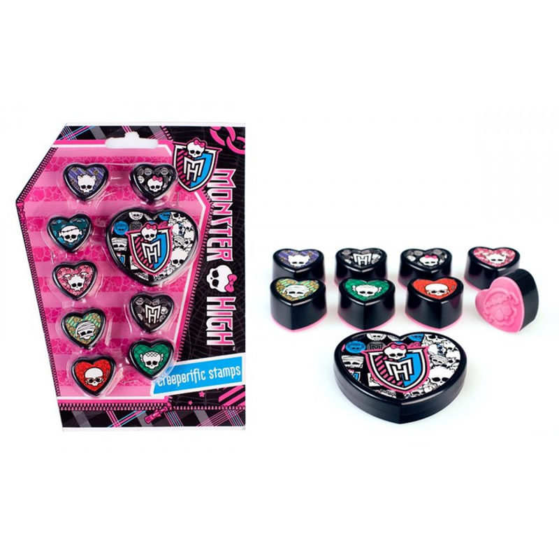 Razítko plastové monster high 8ks (12sad/bal)