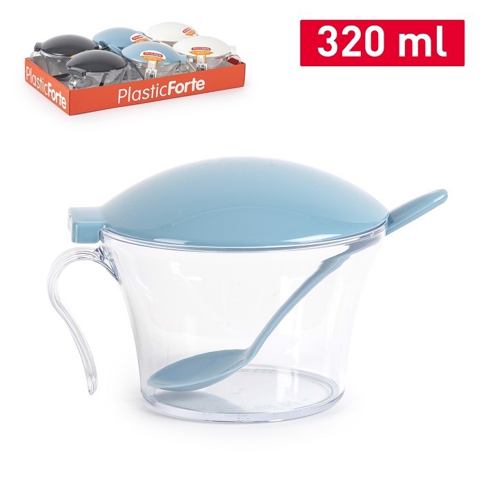 Plastic Forte Plastová cukřenka se lžičkou 320ml Surtido Bag (6sada/bal)