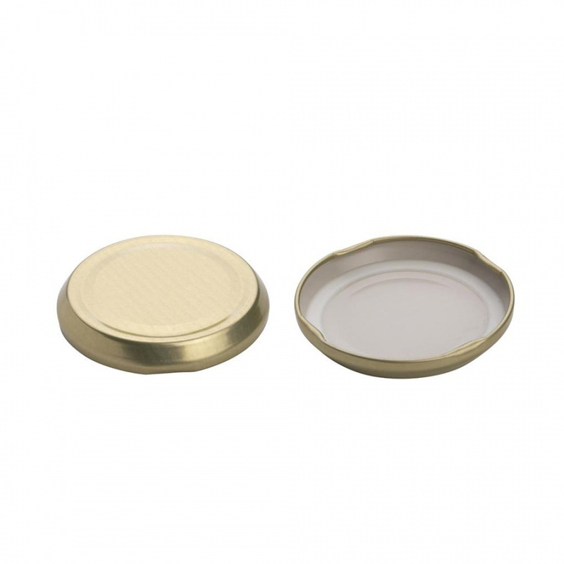 ZAVAŘOVACÍ VÍČKA MALÉ, ZLATÉ 66MM 10 KS