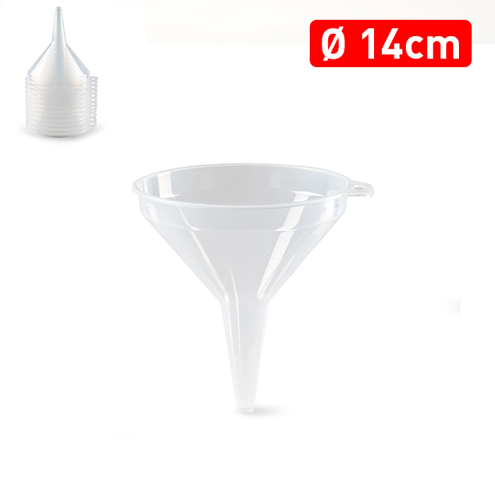 Plastic Forte Trychtýř 14 cm transparentní (12/bal)