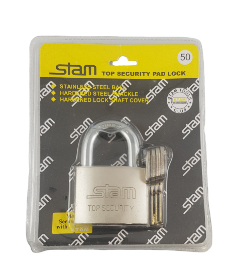Visací zámek STAM 50mm (12ks/bal) (72/krt)