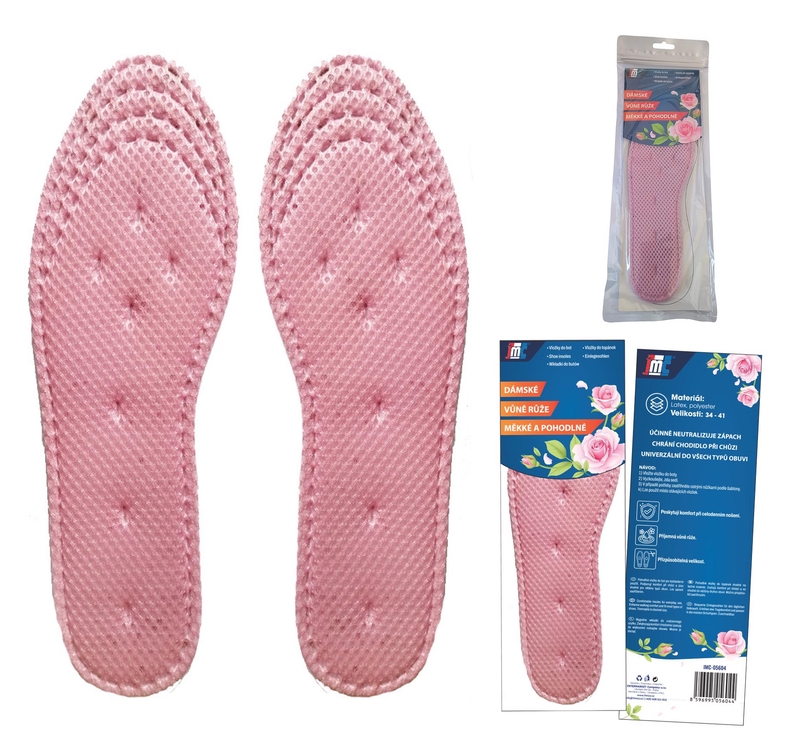 Vložky do bot - s vůní růže
(12/bal,240/krt)