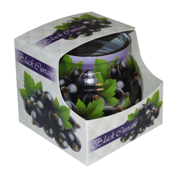Svíčka ve skle MIRAL 80g BLACK CURRANT (12/bal)