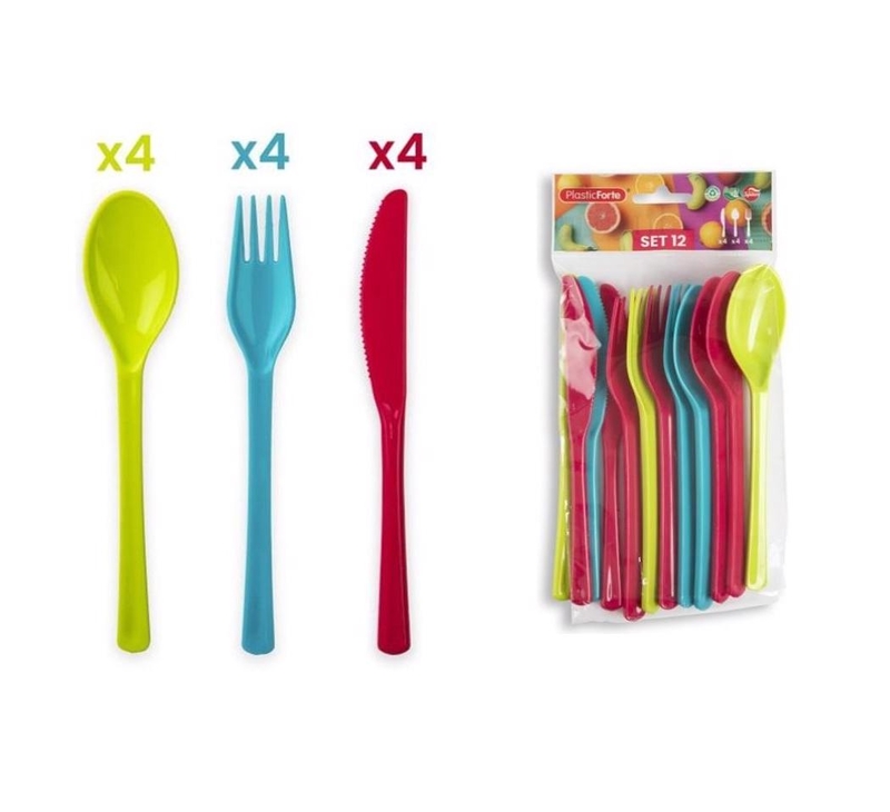 Plastic Forte Piknikové příbory 12 ks (12sad/bal)