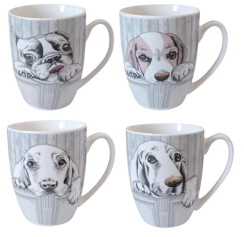 Porcelánový hrnek 350ml - Pejsek (12ks/bal, 72ks/krt)