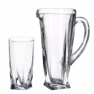 Set na vodu džbán sklenic BOHEMIA CRYSTALITE (6ks/bal)