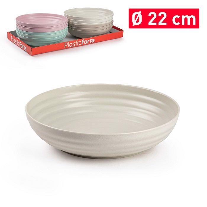 Plastic Forte Miska CLASSIC 22cm (12ks/bal)