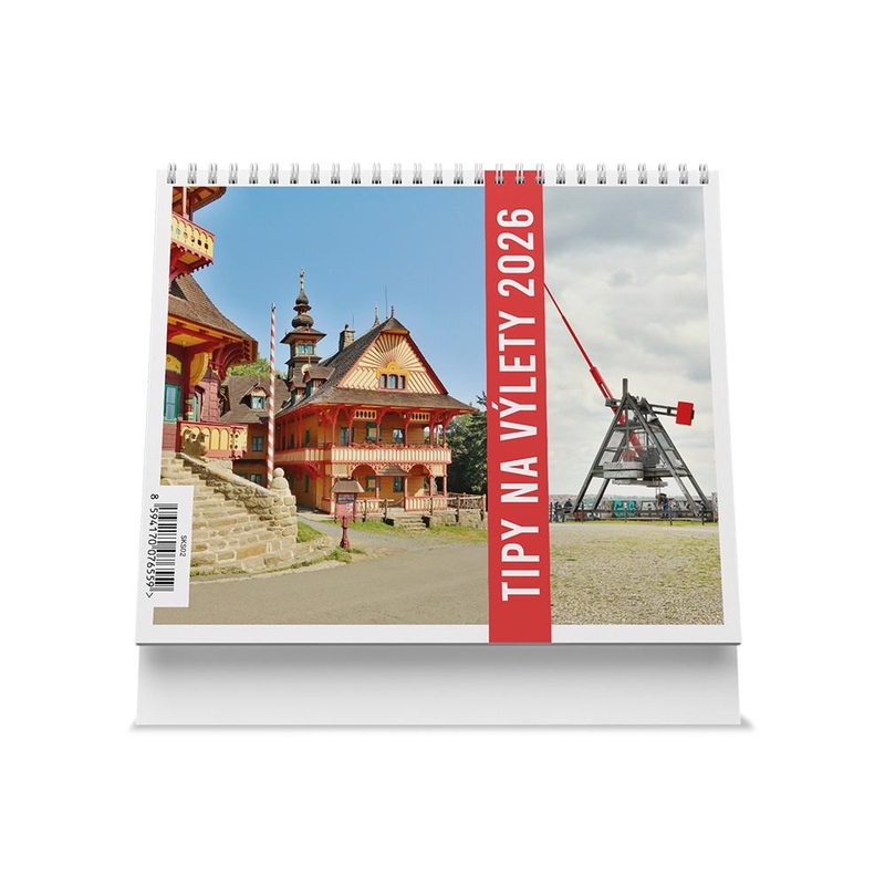 Stolní kalendář 2026 175x140mm - Tipy na výlety (10ks/bal)