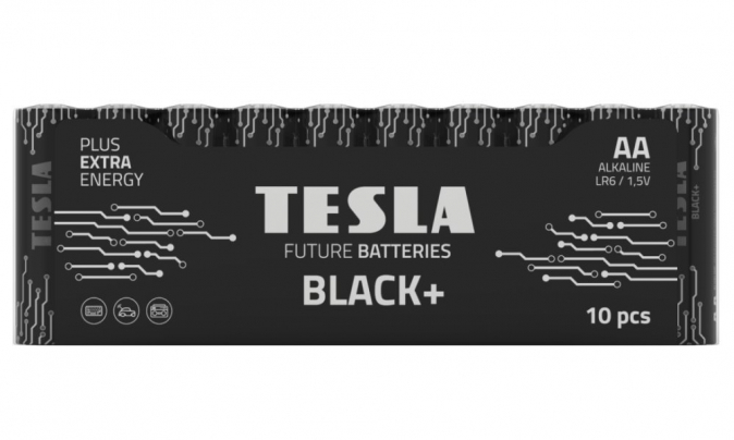 TESLA BATTERIES AA BLACK+ 10 MULTIPACK ( LR06 / SHRINK 10 PCS )