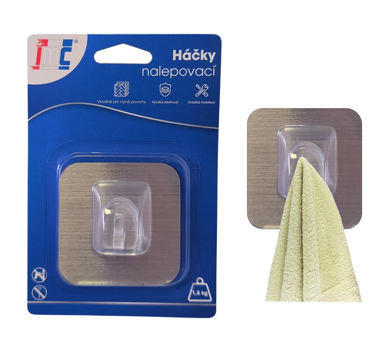 Háček nalepovací 60x60mm (12ks/bal,288/krt)