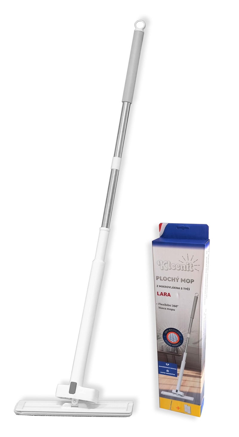 Kleenit plochý mop z mikrovlákna s tyčí LARA 125cm (30ks/krt)