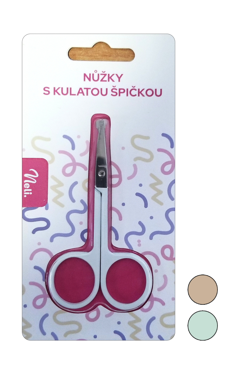 Neli Nůžky s kulatou špičkou Safe 8,8x4,7cm (24ks/bal, 480ks/krt)