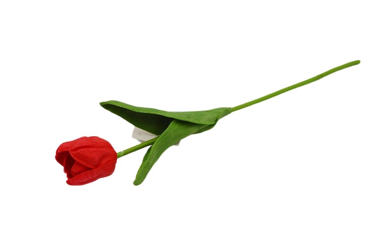 Tulipán svazek pěnový 30cm červený (10ks/bal)