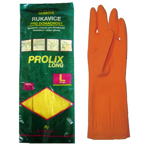 Gumové rukavice PROLIX - L (12pár/bal, 120pár/krt)