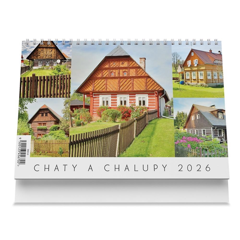 Stolní kalendář 2026 220x148mm - Chaty a Chalupy (10ks/bal)
