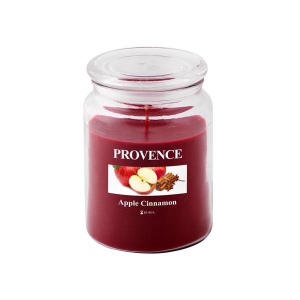 Provence Svíčka ve skle s víčkem 510g Jablko & Skořice (6ks/krt)