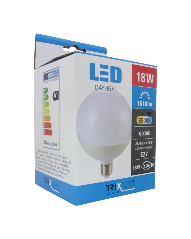 LED žárovka 18W G120 E27 - studená bílá