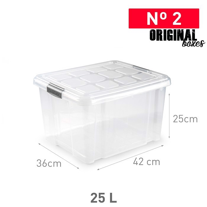 Plastic Forte Plastový úložný box 25L č.2 F17 36x42x25cm (6ks/krt)