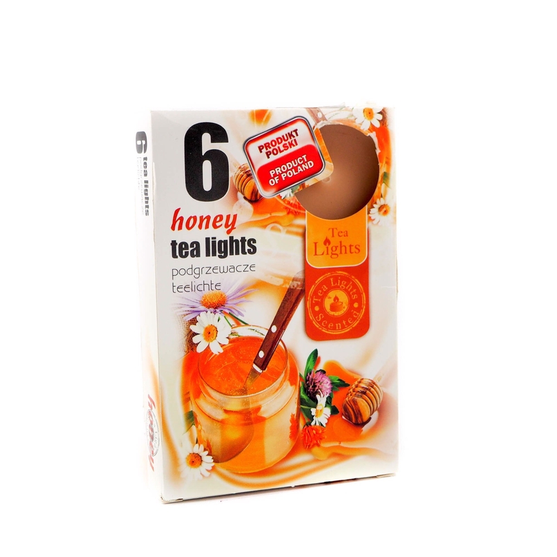 Admit Čajové svíčky 6ks Honey (15set/bal, 45set/krt)