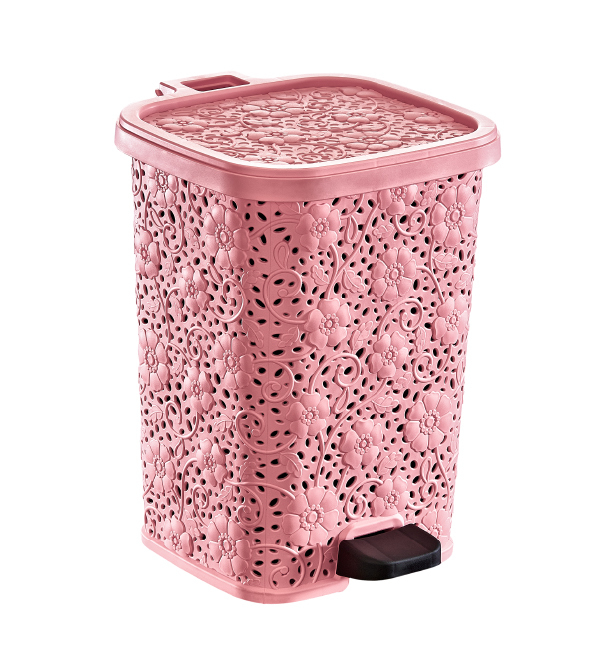DUNYA Zdobený odpadkový koš s pedálem 6 L (8ks/krt)