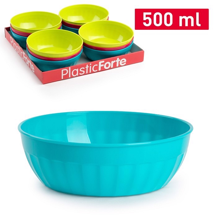 Plastic Forte Plastová kulatá miska 500ml (12ks/bal)