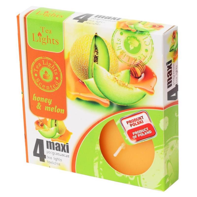 Svíčky Maxi 4ks Honey+Melon (10set/bal)