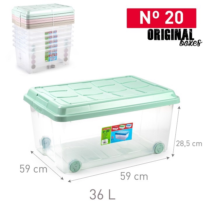 Plastic Forte Plastový úložný box Nº 20 36L 40x59x28,5cm Surt Vrm (6ks/krt)