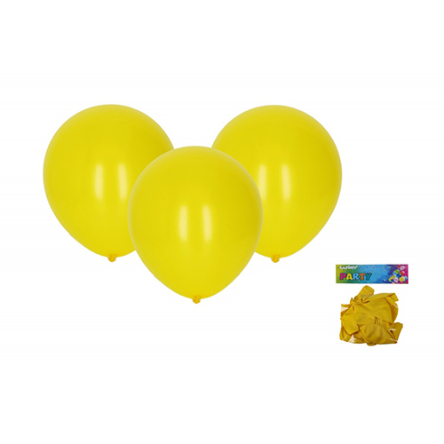 Balónek nafukovací 30cm - sada 10ks, žlutý (20sad/bal)