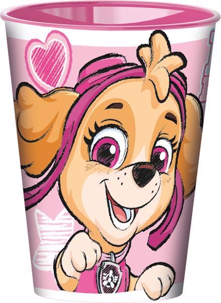 KELÍMEK PLASTOVÝ PAW PATROL 260 ML RŮŽOVÁ (24ks/krt)