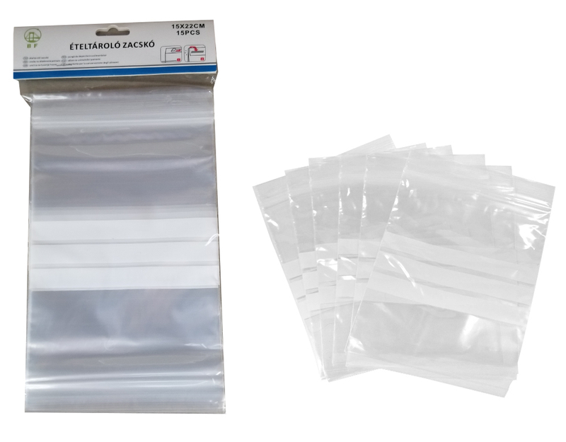 BF Uzavíratelný ZIP sáček 15ks 15x22cm (12set/bal)
