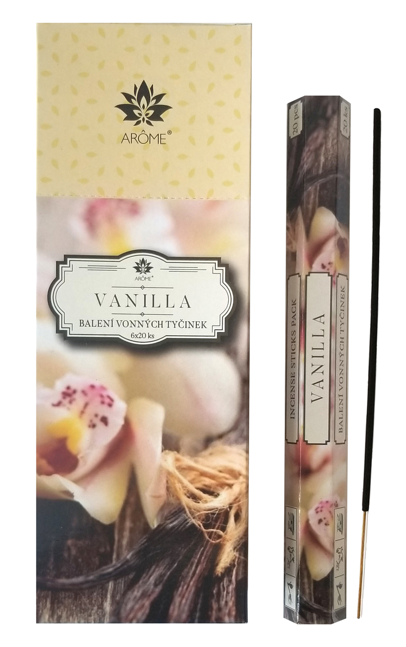 Arome Vonné tyčinky 20ks Vanilla (6sada/bal)