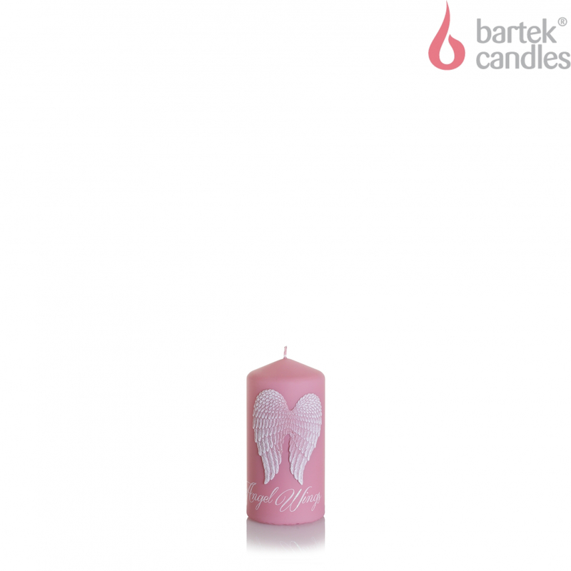 Bartek Svíčka slupek 50x100 Angel Wings růžový velvet (12ks/krt)
