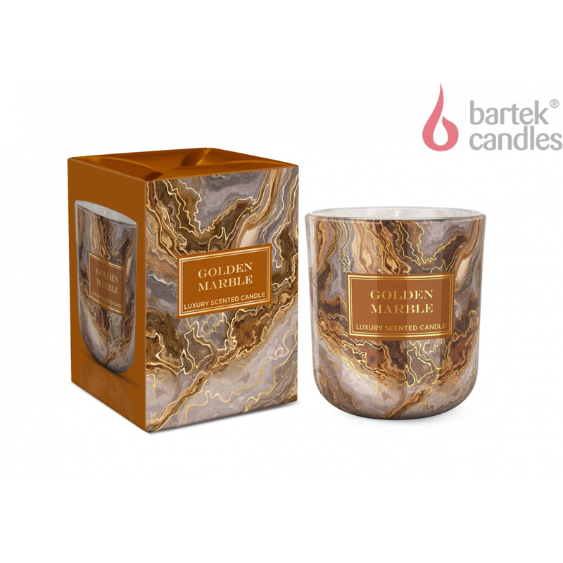 Bartek Svíčka sklo 150g Marble Golden & Antico (12ks/bal)