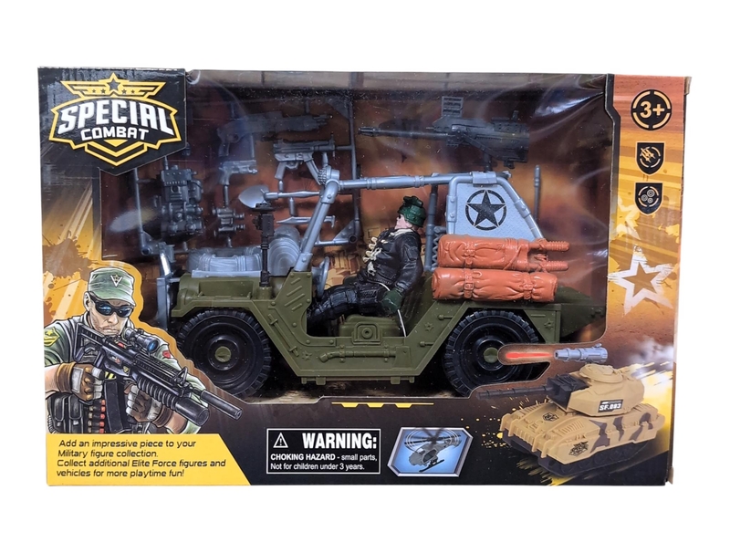 Vojenský jeep sada