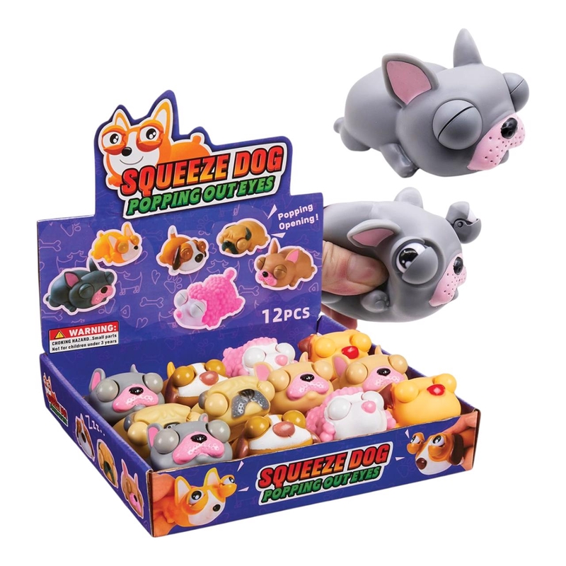 Chó đồ chơi bóp 8cm