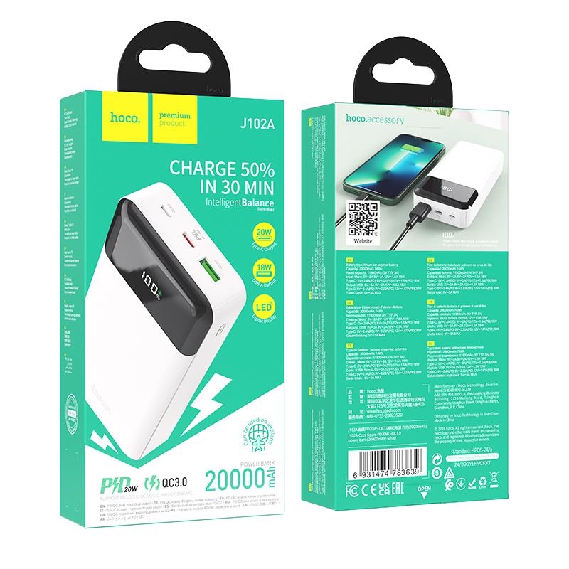 Cool Figure PD20W powerbanka  QC3.0 20000mAh BÍLÁ (84ks/krt)