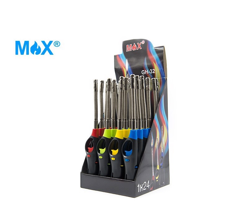 MAX Kuchyňský zapalovač GH32 Flexi mix barev (24ks/bal, 192ks/krt)
