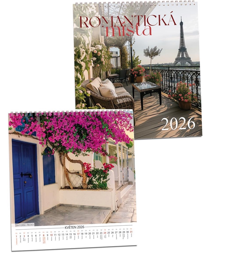 Nástěnný kalendář 2026 ARIA G 320×340mm - Romantická místa (10ks/bal)