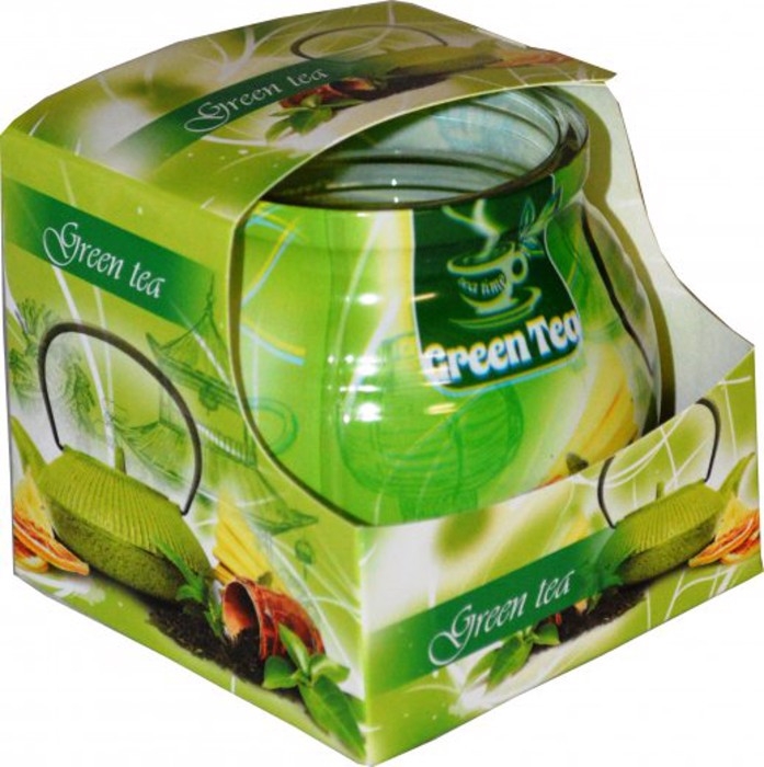 Svíčka ve skle MIRAL 80g GREEN TEA (12ks/bal)