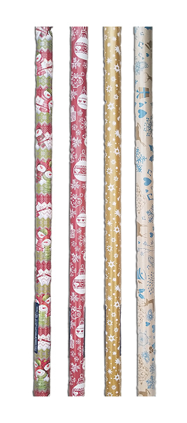 Balící papír 2Mx70cm Vánoční mix [50ks/bal]