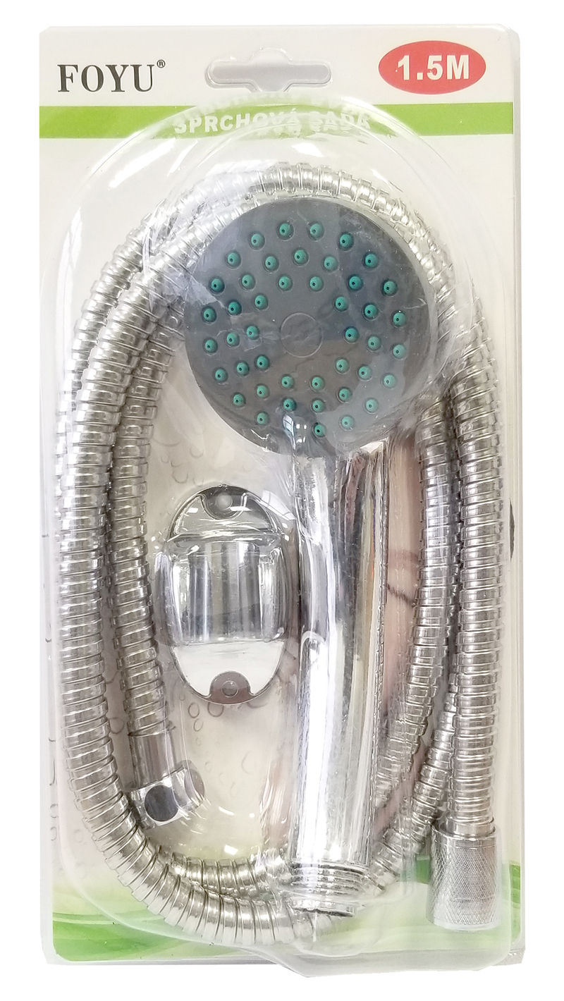 Sprchová růžice + hadice 1,5M (36set/krt)