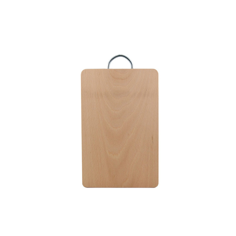 Krájecí deska dřevěná kov. rukojeť obdelník střední 28x18cm (10ks/bal)