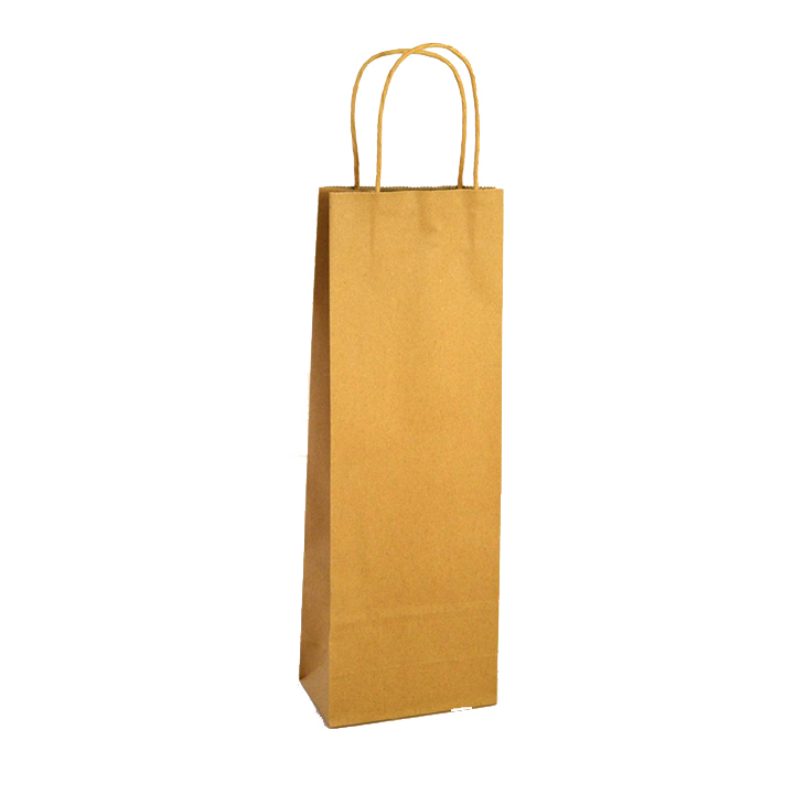 Taška papír 13x38cm přírodní X12 (12ks/bal)