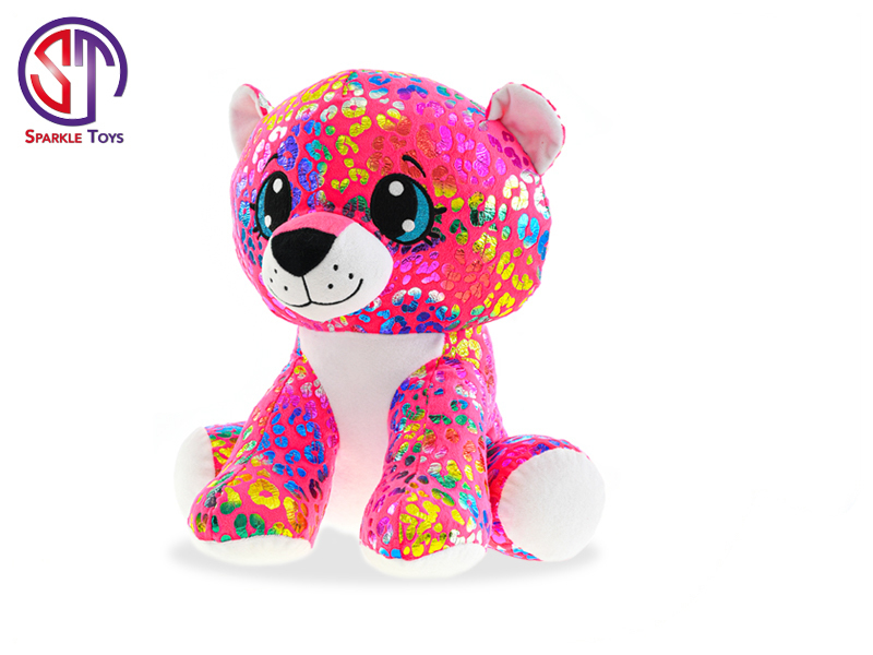 Plyšák 24cm - LEOPARD Rainbow Star 