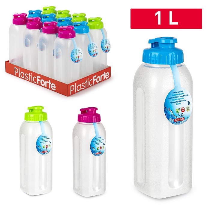 Plastic Forte Plastová láhev na vodu 1L TANK (12ks/bal)