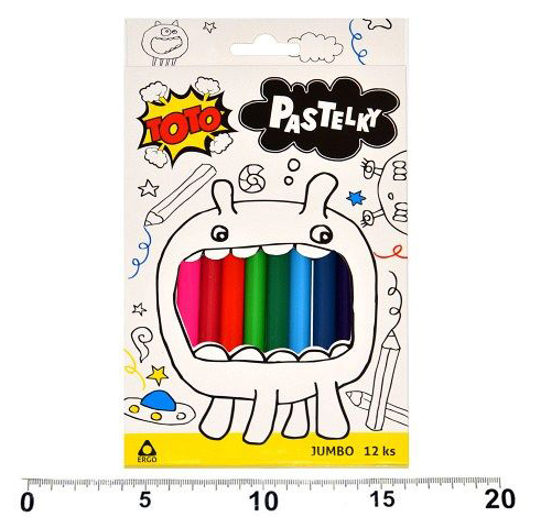 Pastelky TOTO Jumbo 12ks (6set/bal)
