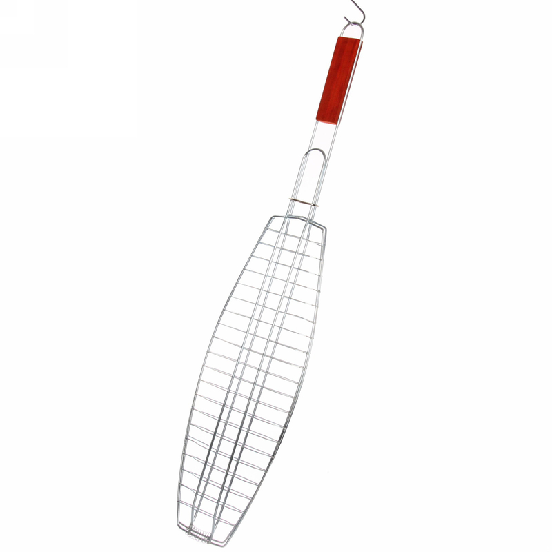 GRILOVACÍ ROŠT S DŘEVĚNOU RUKOJETÍ 36x15 CM (50ks/krt)